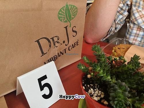 Just hanging out at Dr. J's. Glad they're our neighbors! at Dr. J's Vibrant Cafe in Los Angeles