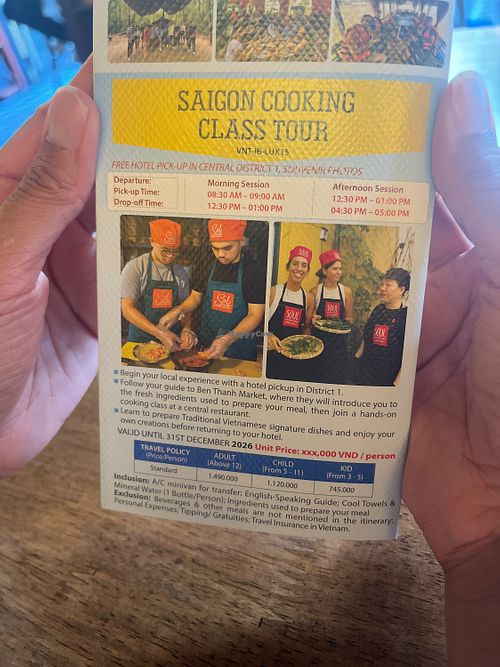 They also do vegetarian and vegan cooking classes   at Soul Restaurant & Bar in Ho Chi Minh City