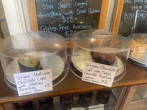 Both vegan cakes   at RoseyRavelston Books in Lawson