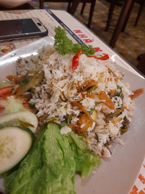 Fried rice at Lẩu Chay & Coffee Nhà Nát in Ho Chi Minh City