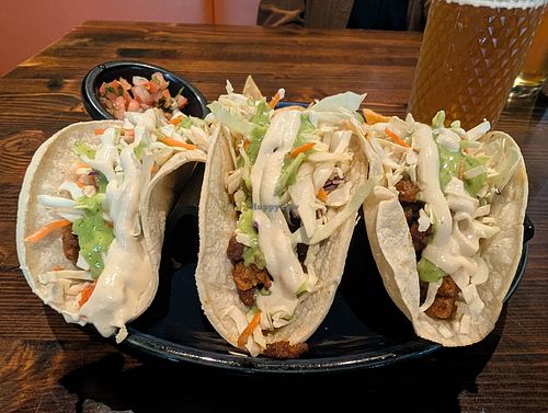 Soyrizo tacos at Laughing Monk Brewing and Gastropub in Scotts Valley