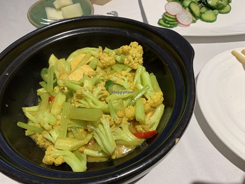 Cauliflower curry at Ziputi Vegetarian Restaurant in Beijing