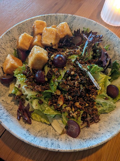 Vegan salad with extra tofu at Earls Kitchen + Bar  in Etobicoke