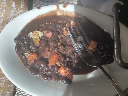 Black beans are vegan   at Chevys in Sacramento
