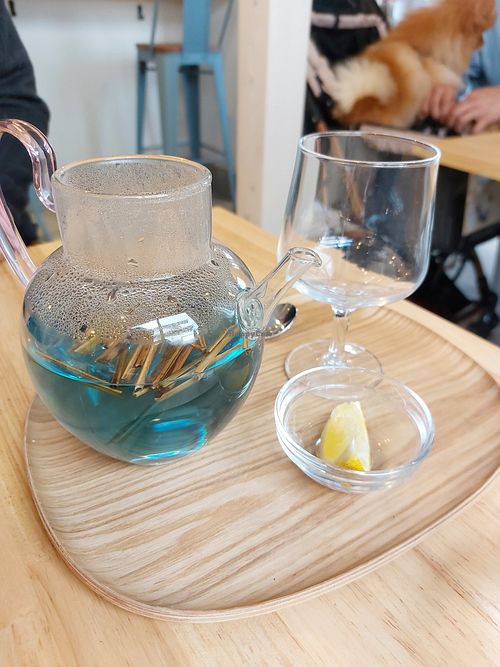 Herbal tea at Alt. Coffee Roasters Iwashimizu - オルトコーヒーロースターズ - 石清水八幡宮店 in Kyoto