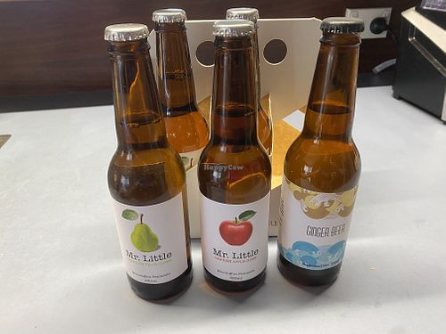 All vegan ciders and ginger beer   at Mr Little Cider  in Dromana