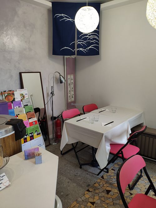 Interior seating at Guinga in Paris