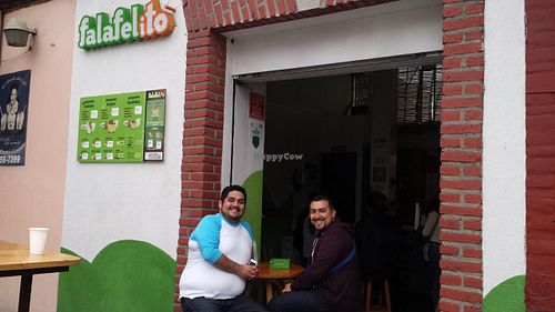 Cafe entrance at Falafelito - Coyoacan in Mexico City