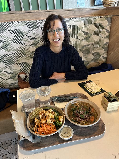 Wonderful bowl and a vegan gumbo!  at Honest Greens in Myrtle Beach