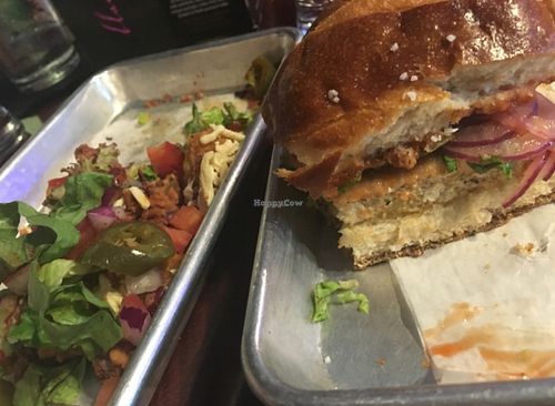 vegan tots and chuck-fu at Wurst Bar in Ypsilanti