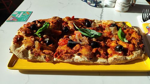 Vegan plinsa at FRA - Pezzo di Pane in Frankfurt