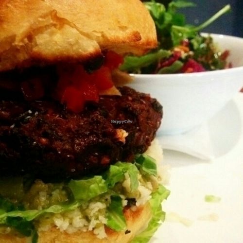 Black Bean Burger at Lola's Kitchen in Toronto