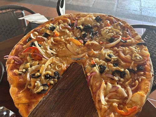 Vegan medium pizza   at Mi Pizza  in Liberia