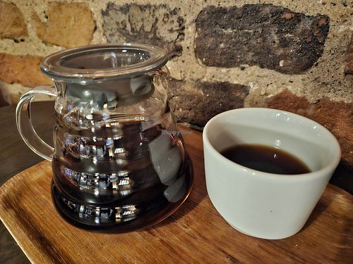 pour over coffee (choose from several roasts) at Johan and Nystrom in Helsinki