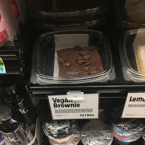 vegan brownies at Dawson's Market in Rockville