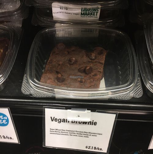 vegan brownie! at Dawson's Market in Rockville