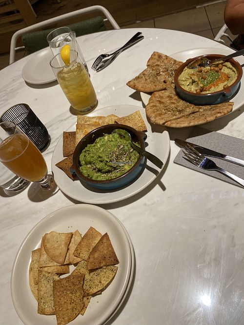Hummus and Guacamole 🥑   at True Food Kitchen - The Forum Shops at Caesars in Las Vegas