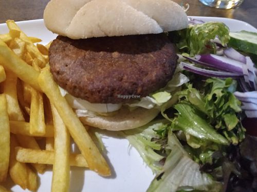 Good adequate vegan burger. at Aztec Bistro & Bar in Torquay