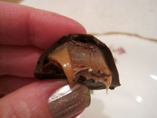 Chocolate filled with salted caramel. It doesn't get any better than this. at Sophie Sucree in Montreal