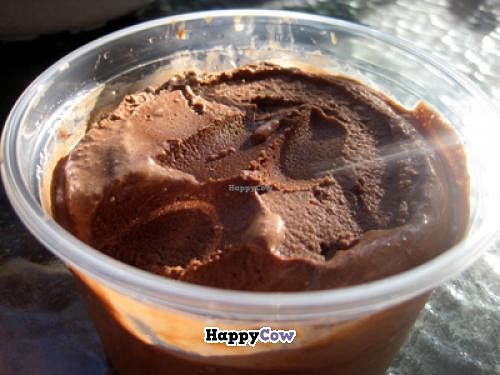 Pasilla chocolate ice cream. That spicy ice cream is delicious. at Sophie Sucree in Montreal