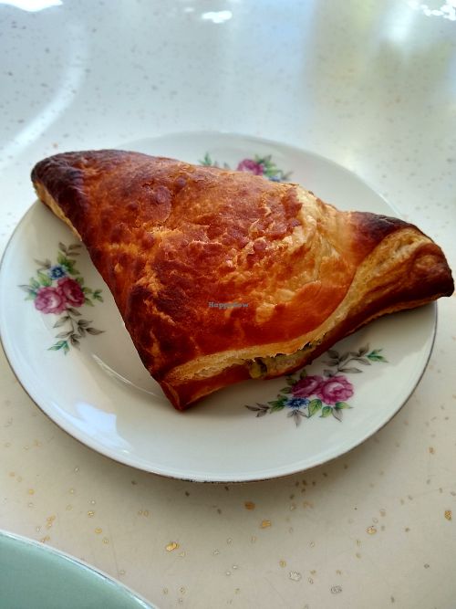 Spinach and 'feta' pastry at Sophie Sucree in Montreal