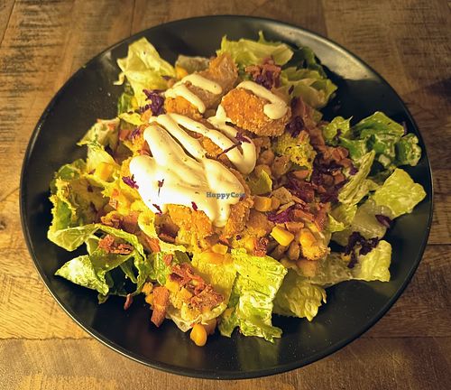 Vegan Caesar Salad at Mad Mad Vegan - Barcelona in Barcelona