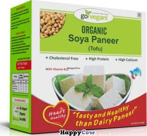 Go Vegan! Organic Soya Paneer tofu is Cholesterol Free and alot healthier than Diary Paneer.
 at Go Vegan in Vadodara