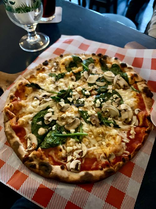 Spinach, mushrooms, and garlicc  at Sextons Bar in Limerick