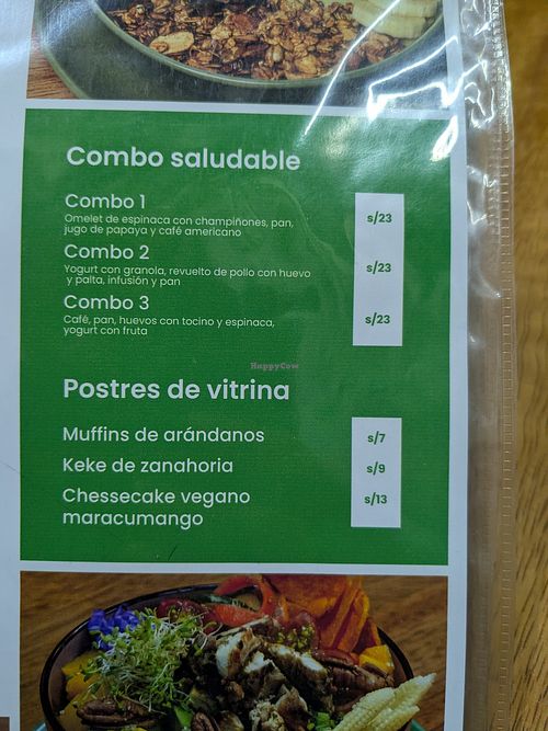 Menu June 2025 at Planta Lovers in Ayacucho