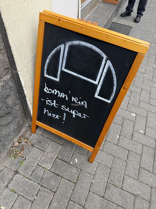 sign  at supercafé in Giessen