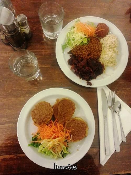 Main course: Rice steaks and Granero's dish at El Granero de Lavapies in Madrid