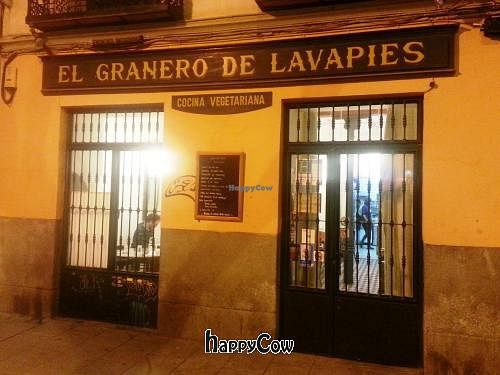 External view in the nigth at El Granero de Lavapies in Madrid