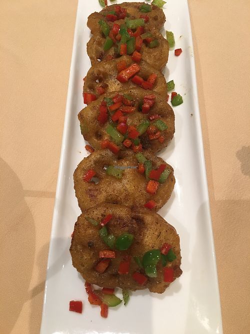 lotus root at 597 Vegetarian in Shanghai