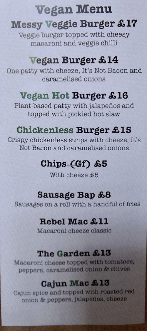 Good -sized portions at Cloisters in Edinburgh