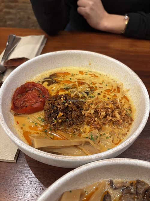 Spicy ramen   at UMAMI Plantbased in Barcelona