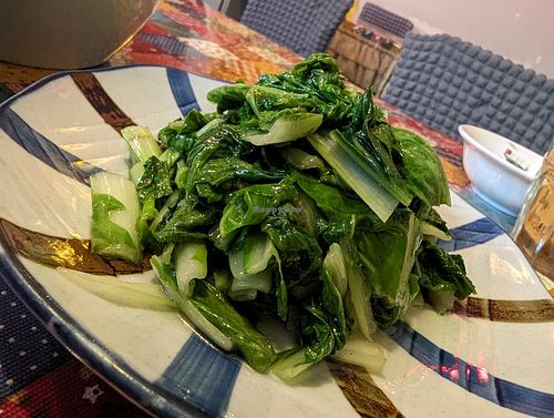 Stir fried greens at Su Ren - Veg Inn in Shanghai