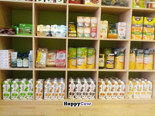 Some of our food shleves, we also have all kind of herb remedies! at El Druida y Las Hierbas in Palencia