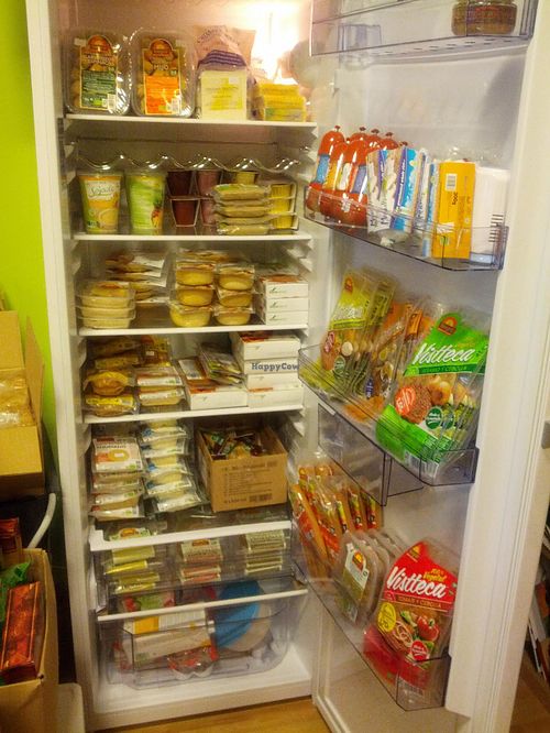 Fresh products: tofu, seitan, tempe, yogurts, sausages, hamburgers, 'croquetas', and a long etc. at El Druida y Las Hierbas in Palencia