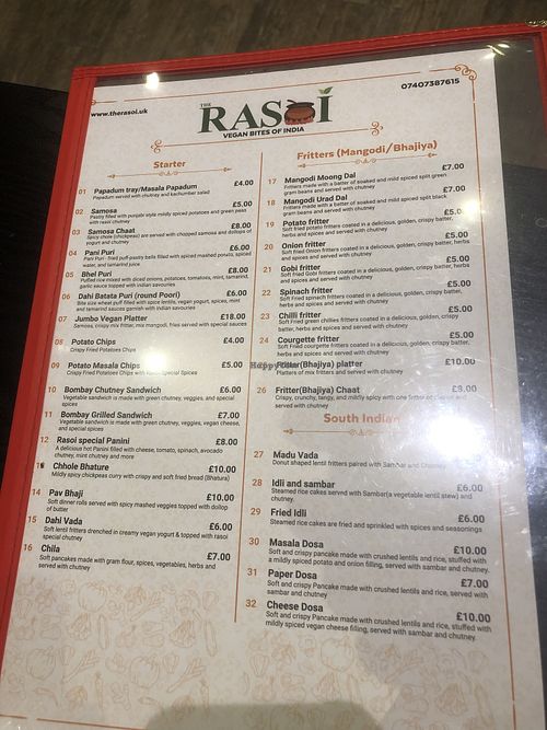   at The Rasoi in London
