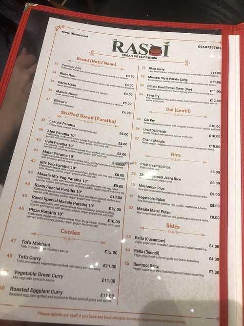   at The Rasoi in London