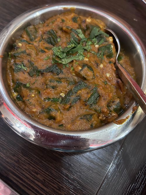 Bhindi masala  at Annavilaas in Amsterdam