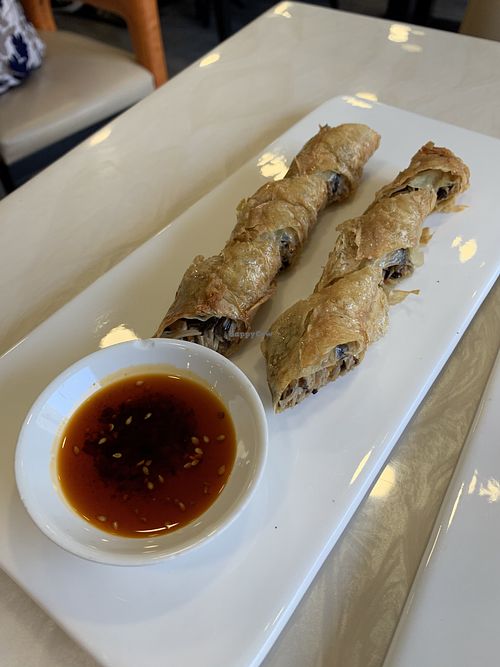 Tofu rolls at Huì Yuán Sù Shí Fāng 慧缘素食坊 Lotus Vegan in Shanghai