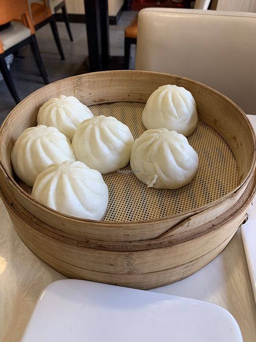 Mushroom veggie dumplings! at Huì Yuán Sù Shí Fāng 慧缘素食坊 Lotus Vegan in Shanghai