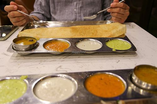 masala dosa at Sree Saravana's Vegetarian Restaurant in Muscat