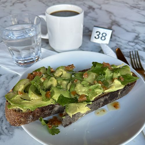 Avocado Toast (no butter)  at Emmer in Toronto