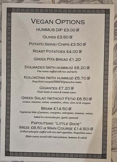  at Stalida Greek Taverna in Hexham