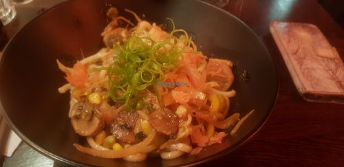 Vegan tofu udon noods #Veganuary at Koji Sunderland in Sunderland