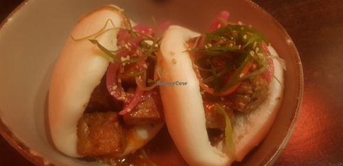 Sticky Korean tofu bao buns #Veganuary at Koji Sunderland in Sunderland