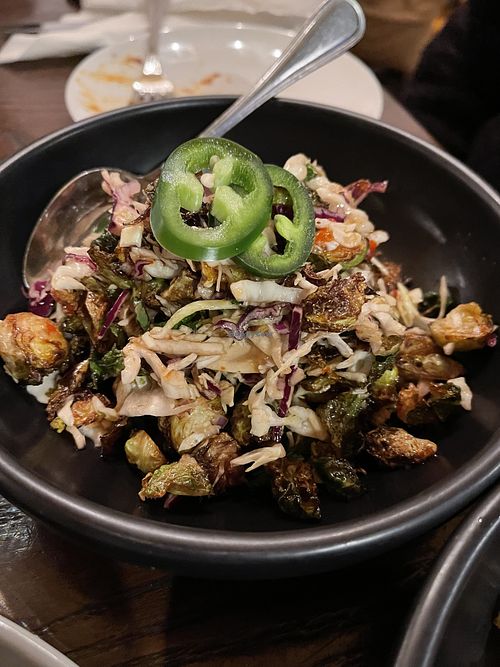 Brussels sprouts salad   at Tree House in St Louis