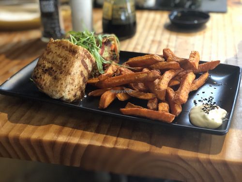 Vegan wrap  at Milk on the Beach in Hermanus